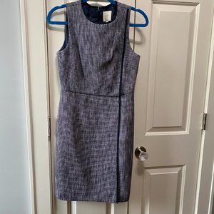 J. Crew Suiting Navy Tweed Sheath Dress NWOT